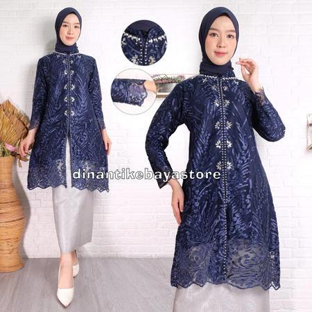 Kebaya Sanghai Tile Payet / Kebaya Tunik / Tunik Tile / Kebaya Modern / Kebaya Terbaru
