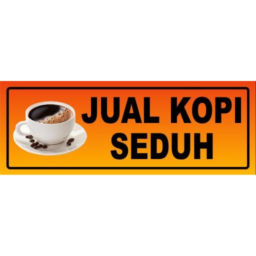 

STIKER VINYL ETALASE JUAL KOPI SEDUH/ STIKER WARUNG UK 30 X 11 CM READY STOK- SIAP KIRIM