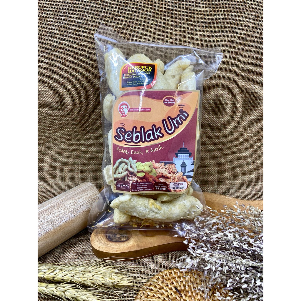 

Seblak Umi Kerupuk batagor original Bawang 75 gram