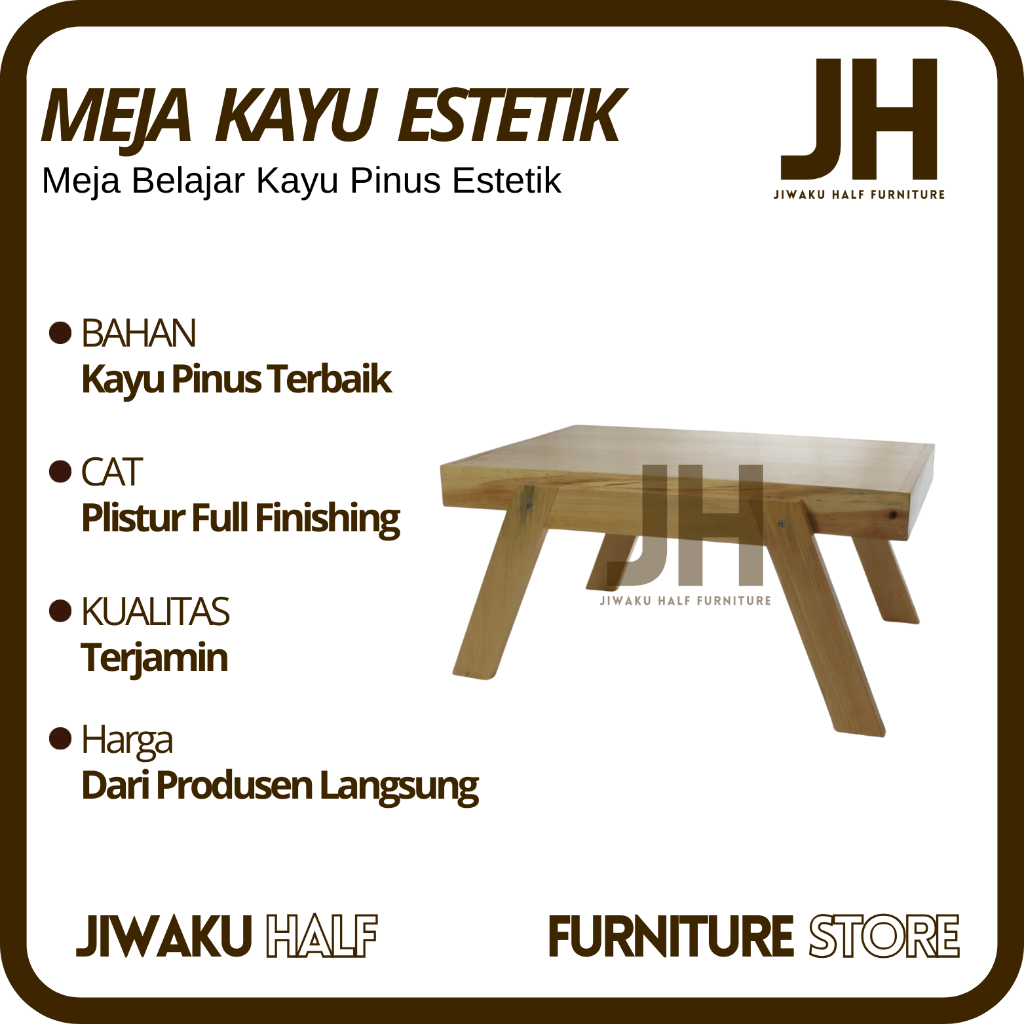 Meja Lesehan Meja Kayu Tempat Makan Lesehan Meja Belajar Meja Laptop Kayu Minimalis