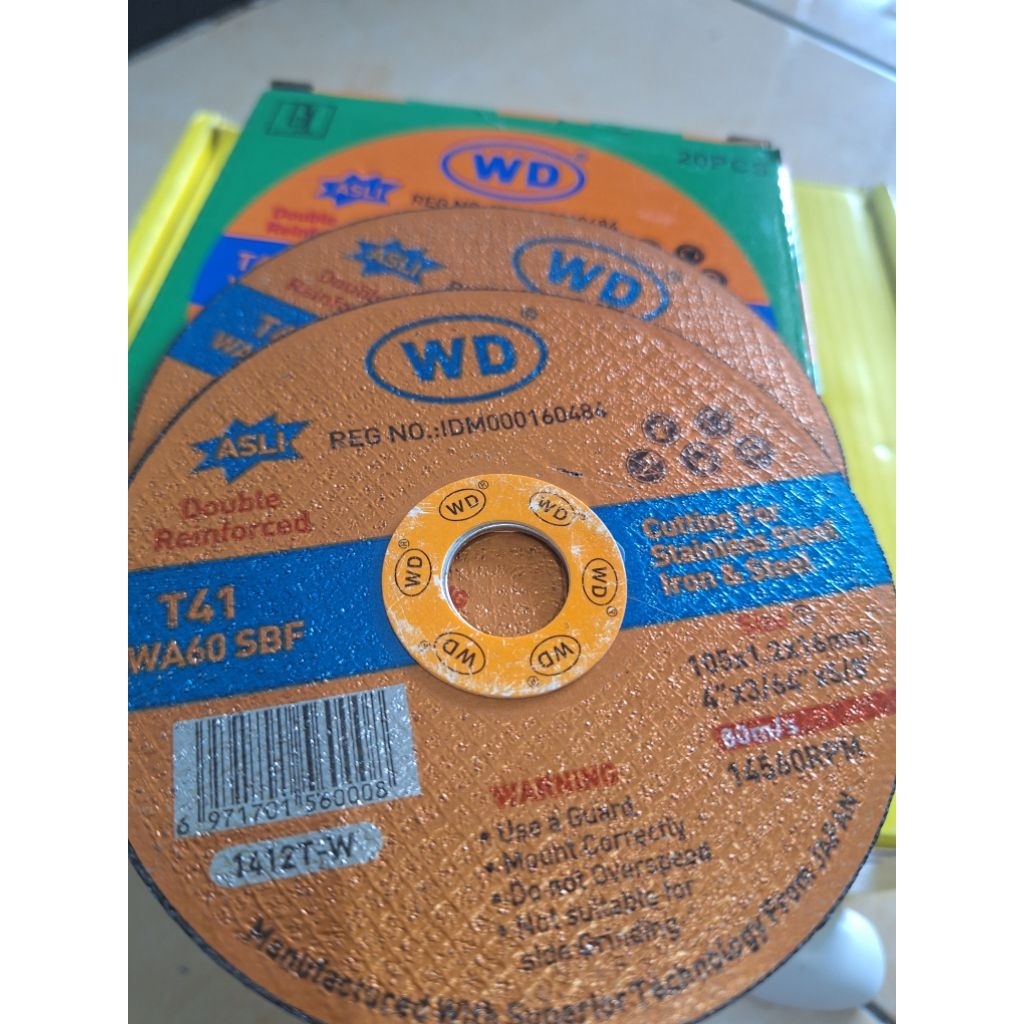 Batu gerinda Potong WD 4in/ Batu potong WD original