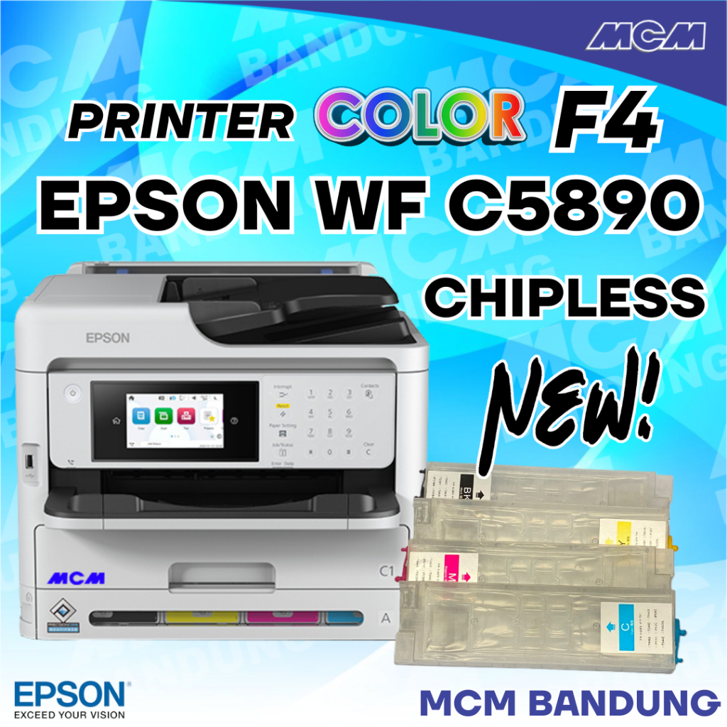 PRINTER EPSON WF C5890 CHIPLESS WORKFORCE PRO WF-C5890