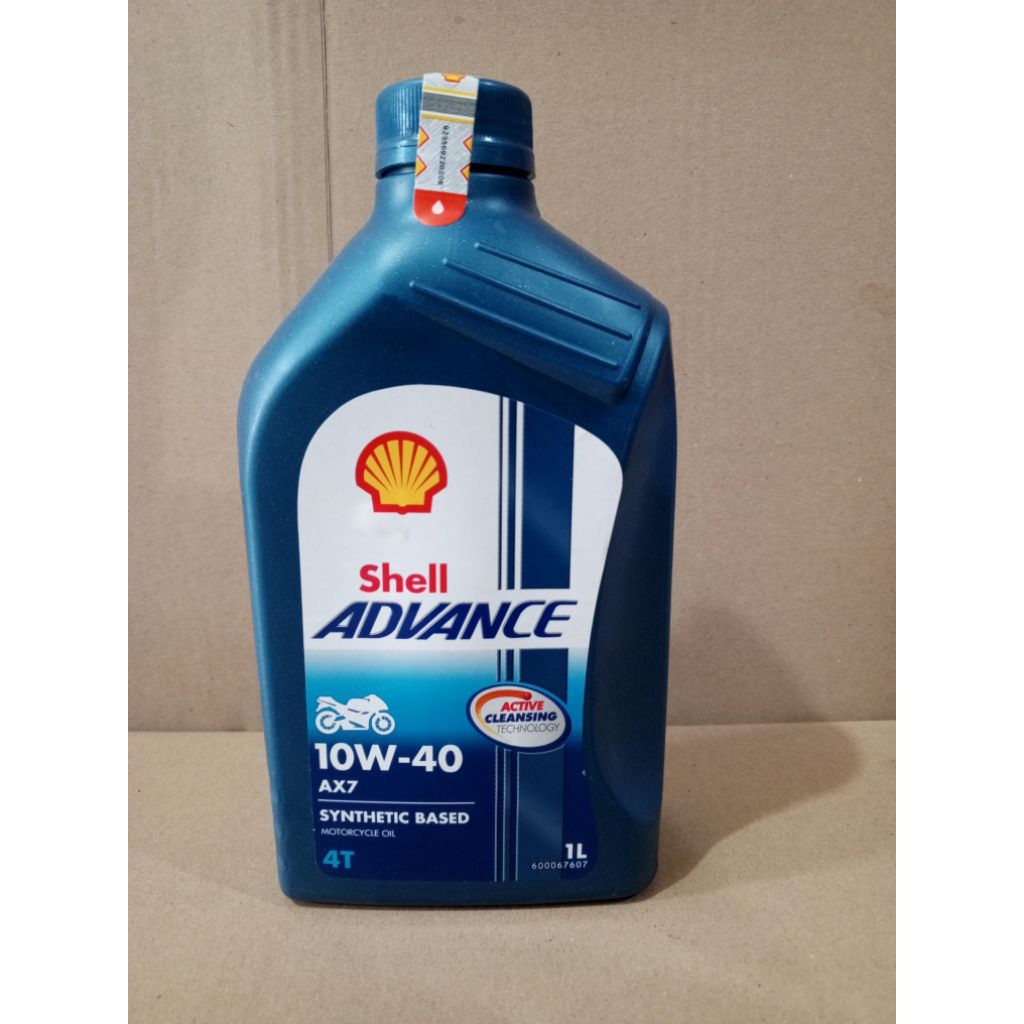OLI OIL SHELL ADVANCE AX7 1 LITER PELUMAS OLI MESIN MOTOR VIXION CBR UNIVERSAL
