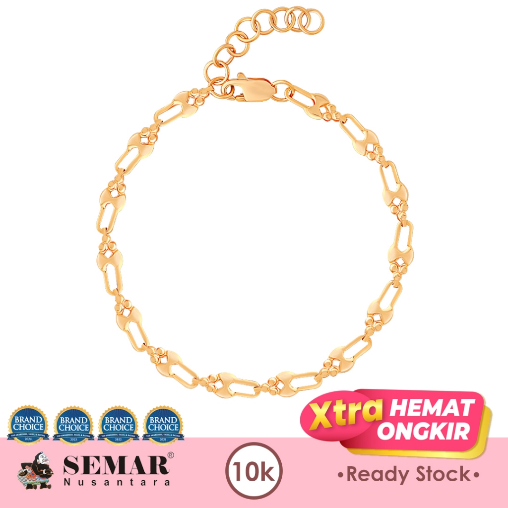 Semar Nusantara Gelang Emas Lula Twirly 10K Gold - Original