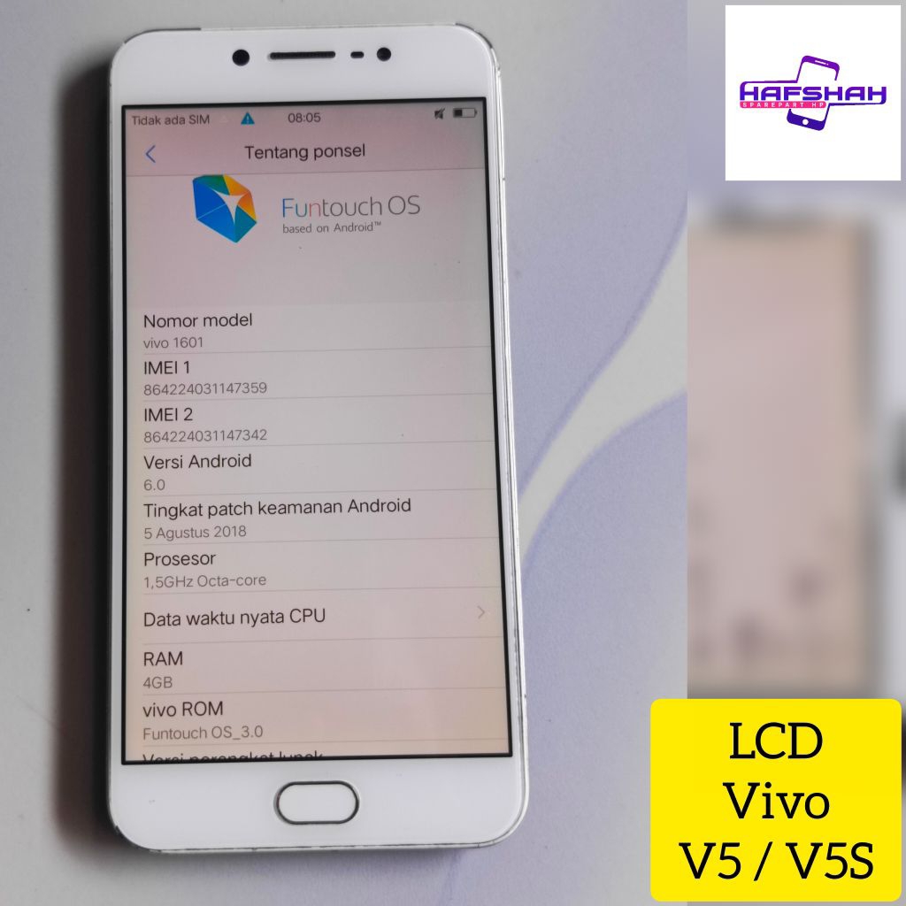 Lcd Frame Vivo V5 V5S original copotan hp