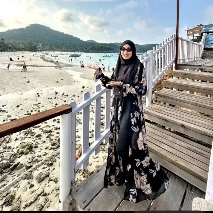 Outer Cardigan Panjang Motif