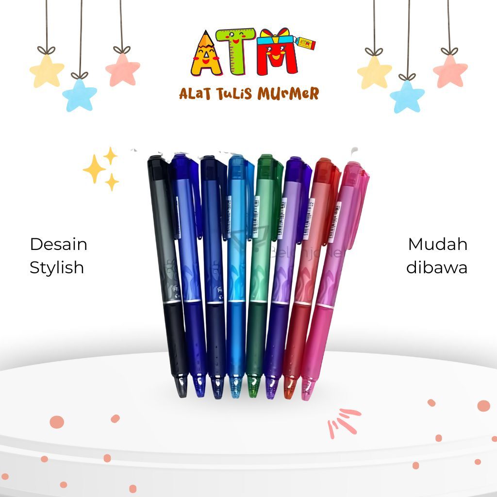 

eraseable pen/frixion pilot/Pulpen Dapat Dihapus / Pulpen Frixion Eraseable Ballpoint Clicker & Buka Tutup PILOT
