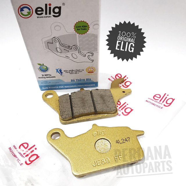 Kampas Rem ELIG EM139 Original Ceramic Premium Absolute Revo, Blade, Supra X125, Sonic, Supra GTR, H