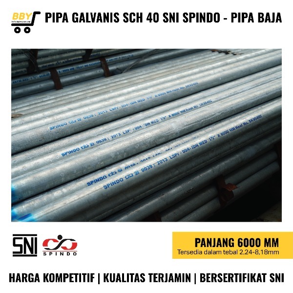 Pipa Galvanis SCH40 ASTM A53 Grade A ERW 6M | Pipa Galvanis 2–8 Inch | Distributor Supplier Tangeran