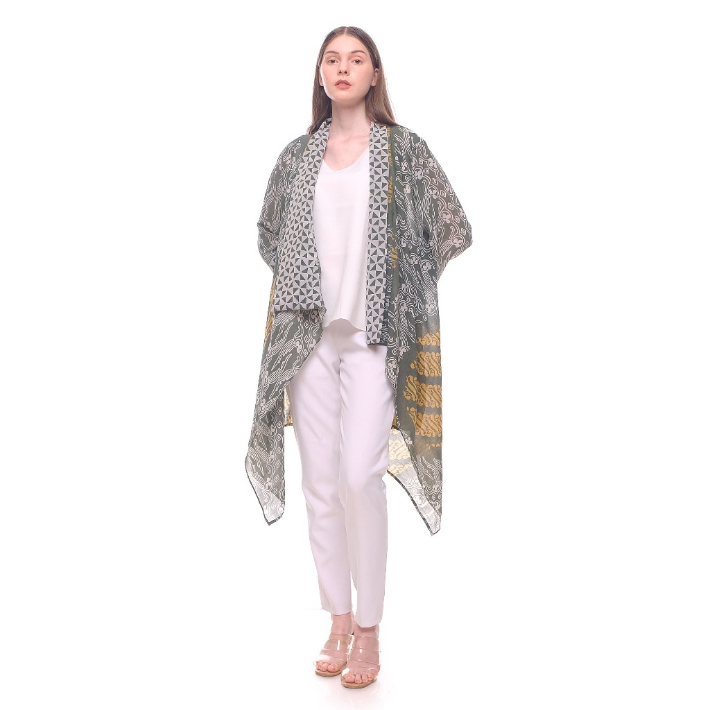 blazer batik santai – outer modern wanita all size nyaman dipakai