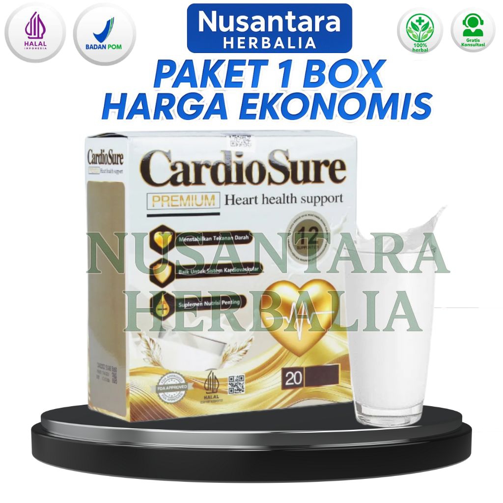 

Cardiosure Asli 100% Original 1 Box – Susu Bubuk Kesehatan Jantung, Kolesterol & Nutrisi Harian