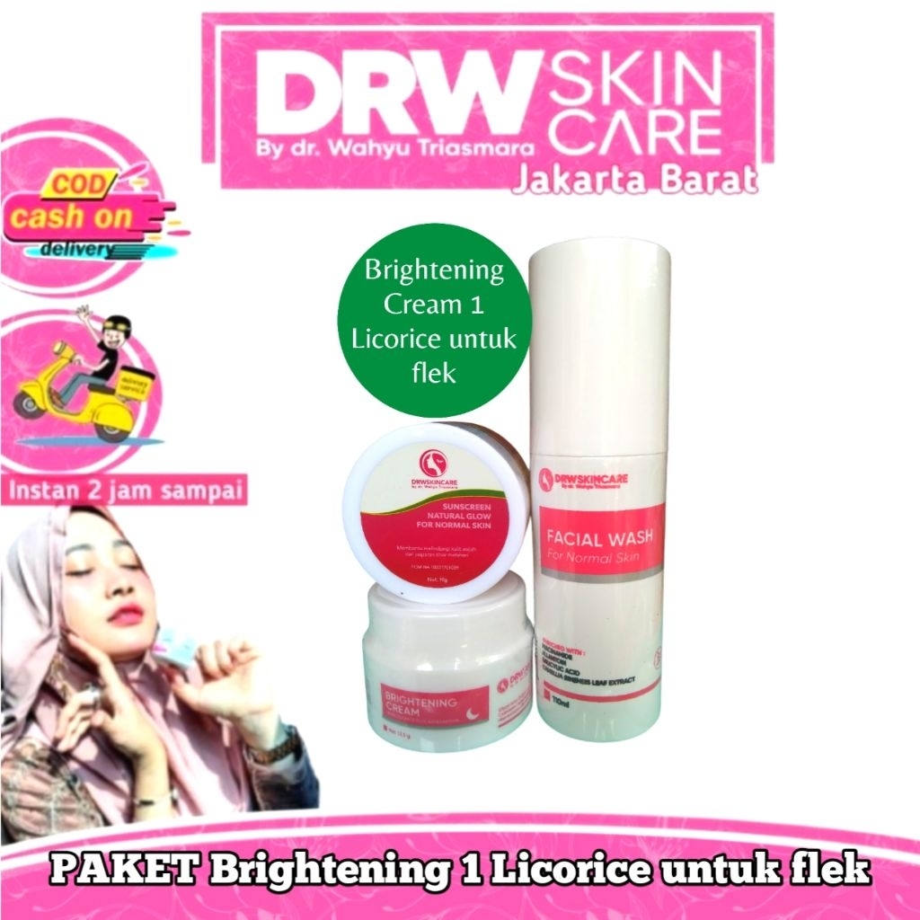 PAKET FLEK BRIGHTENING LICORICE  DRW SKINCARE | KULIT FLEK