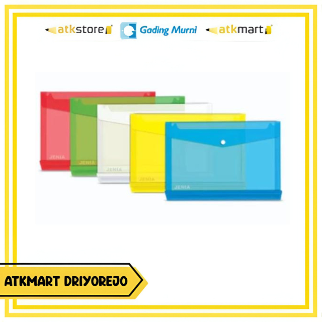 

IMCO Map Kancing IM-107 Transparan – Map Plastik Folio F4 A4 Dokumen