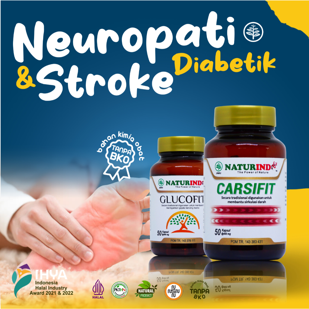 Obat Neuropati Diabetik Stroke Kerusakan Gangguan Saraf Diabetes Perifer Sensorik Herbal Carsifit