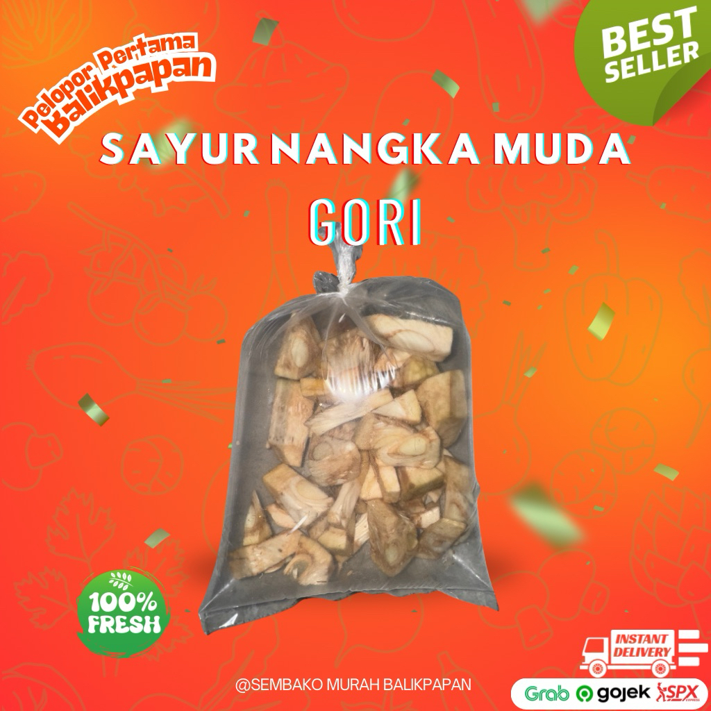 sayur nangka/gori/nangka potong/nangka muda 250 gr