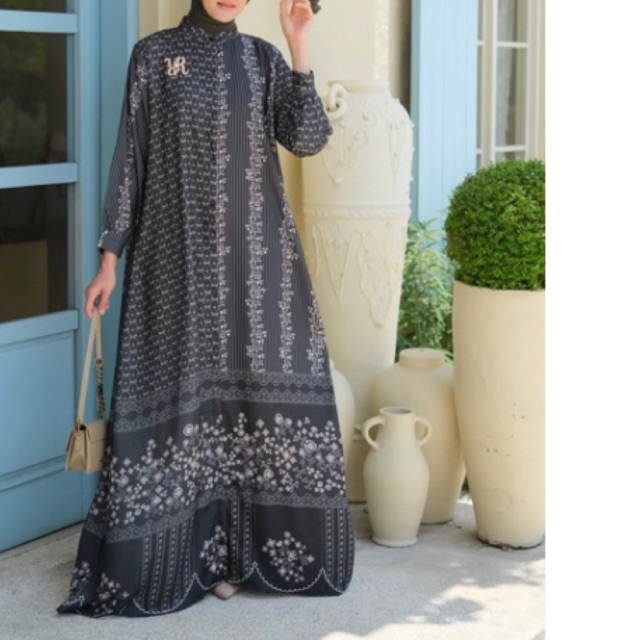 PRELOVED GAMIS EYBERLI.ID EYBERLI DRESS MOTIF LIKE RIA MIRANDA