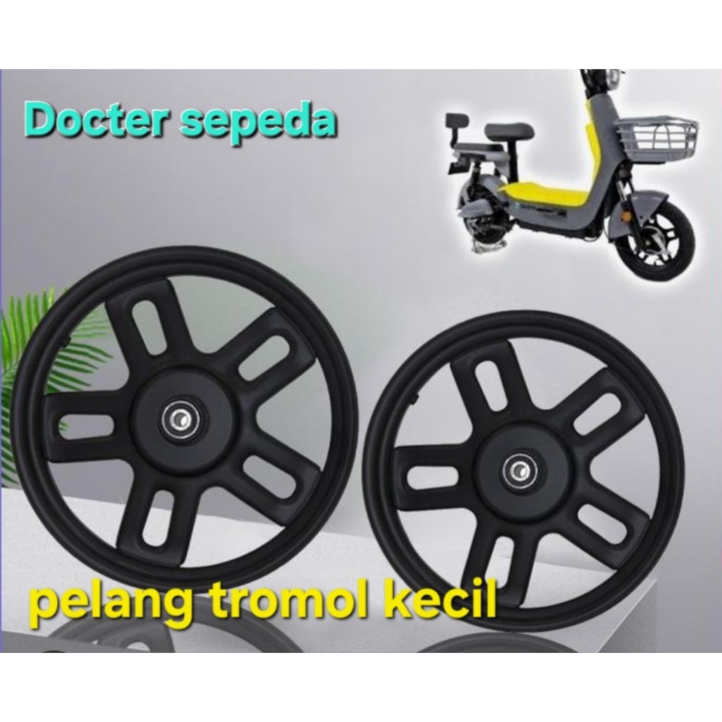 vleg depan sepeda listrik tromol kecil