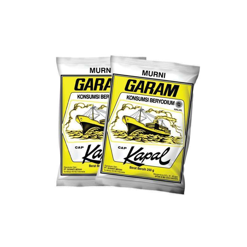 

Garam Cap Kapal kemasan 250gr