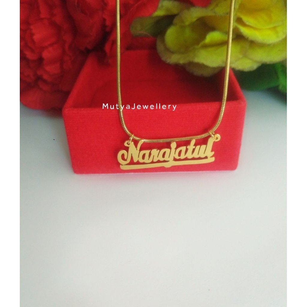 Kalung Ukir Nama Sendiri/ kalung Wanita Dewasa costum nama