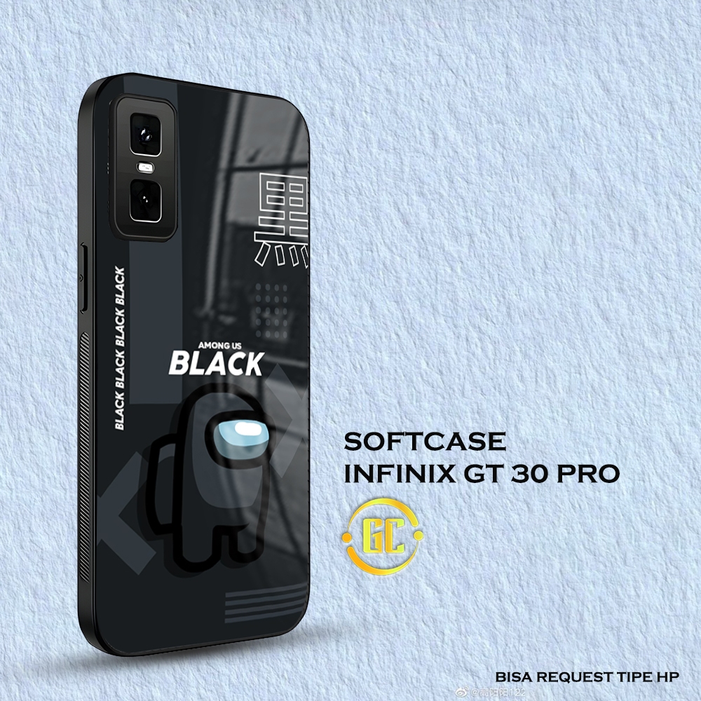 [KN09]  Case Glossy Case | INFINIX GT 30 PRO | CASE KEKINIAN LUCU |  Casing Hp Kilau Motif AMONG US