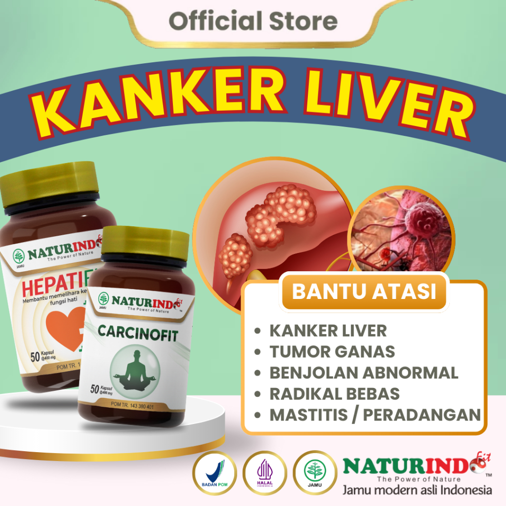 NATURINDO Herbal Kanker Liver Carcinofit Hepatifit