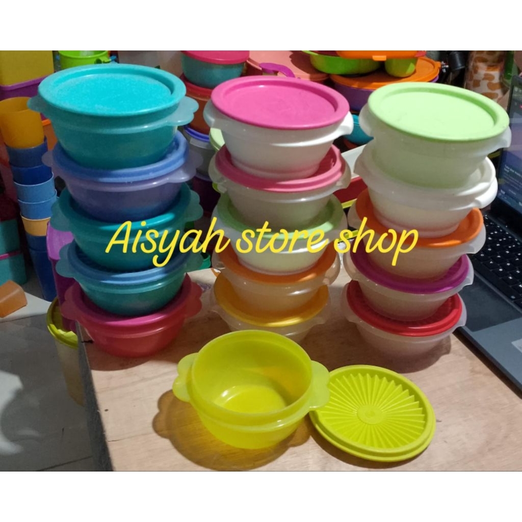 bowl kuping kecil 500ml Tupperware second