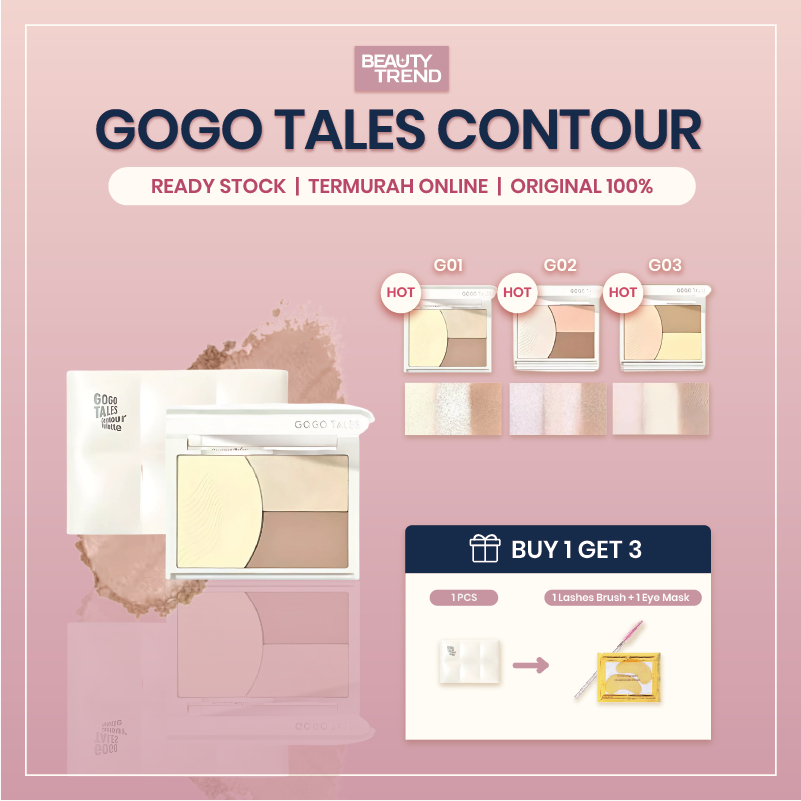 [READY ORI] Gogo Tales Contour Highlighter Palette Gogo Tales Contour Palette Contour Stick GT753