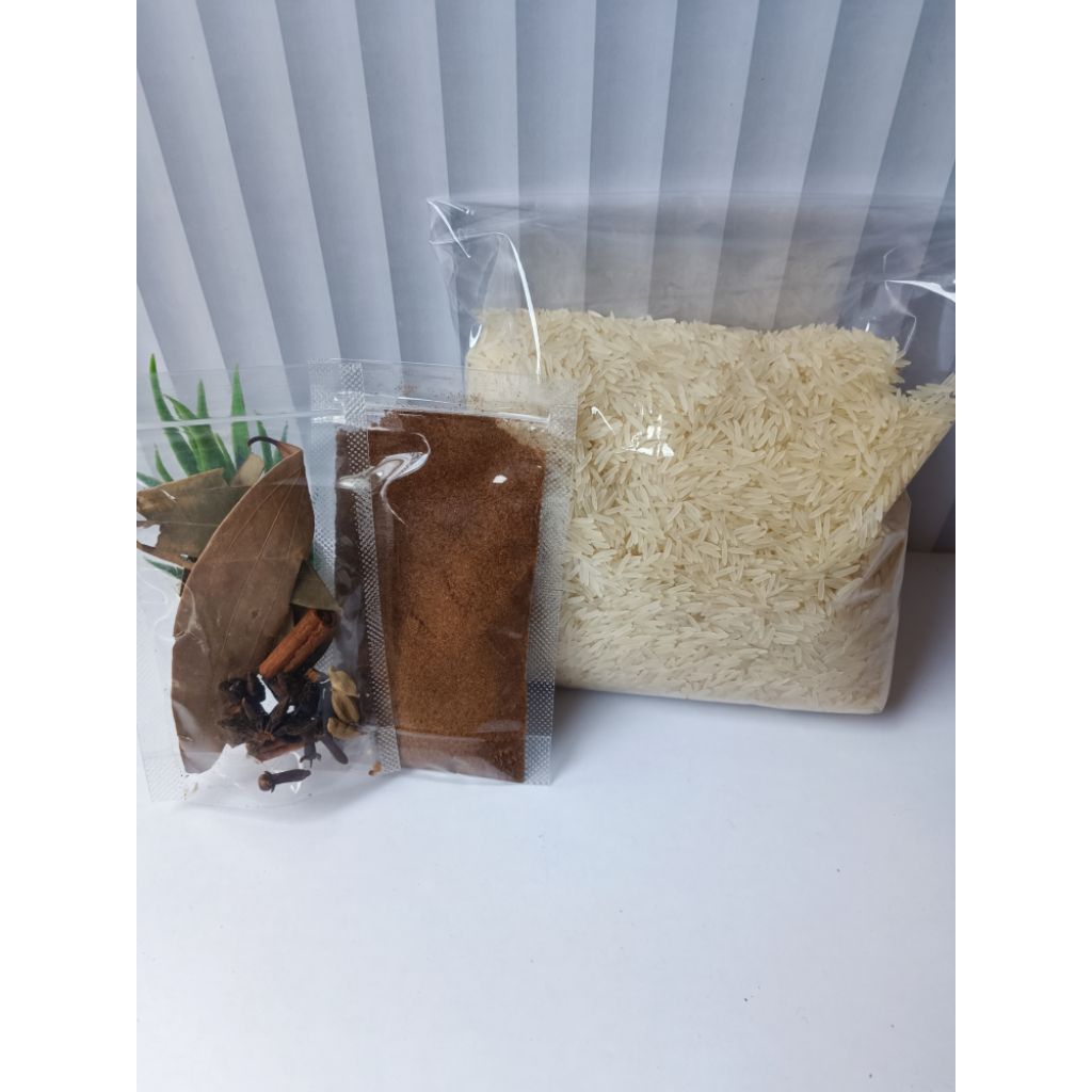 

Beras Arab basmati bumbu kebuli rempah cream sella/beras india import