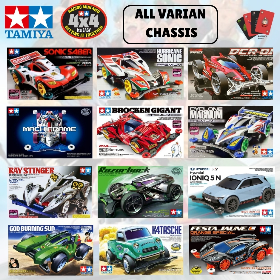 Mainan Rakit Mobil Tamiya Mini 4WD (ORIGINAL)