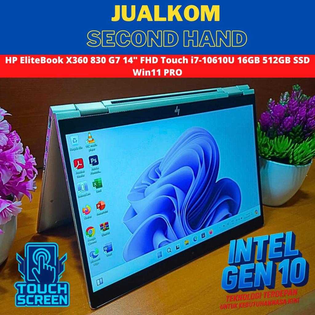 Laptop Second Berkualitas Laptop Bekas Laptop Touchscreen Laptop 2 in 1 HP ELITEBOOK X360 830 G7 FHD