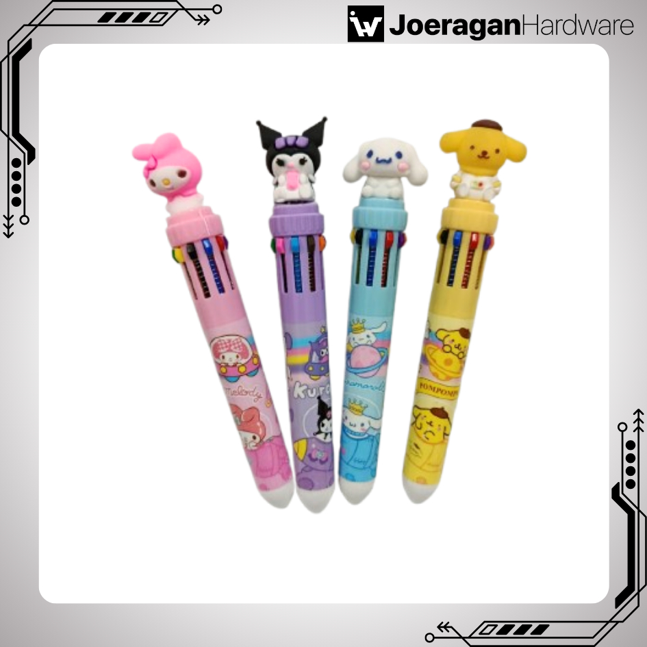 

Pena Pulpen Lucu 10 Warna Karakter Lucu Alat Tulis Sekolah Siswa Pena Gambar 10 Warna