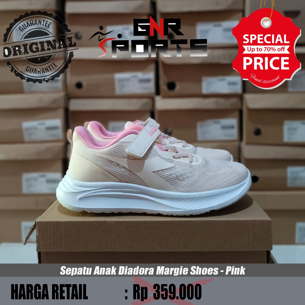Sepatu Anak Diadora Margie Shoes - Pink Original 100%