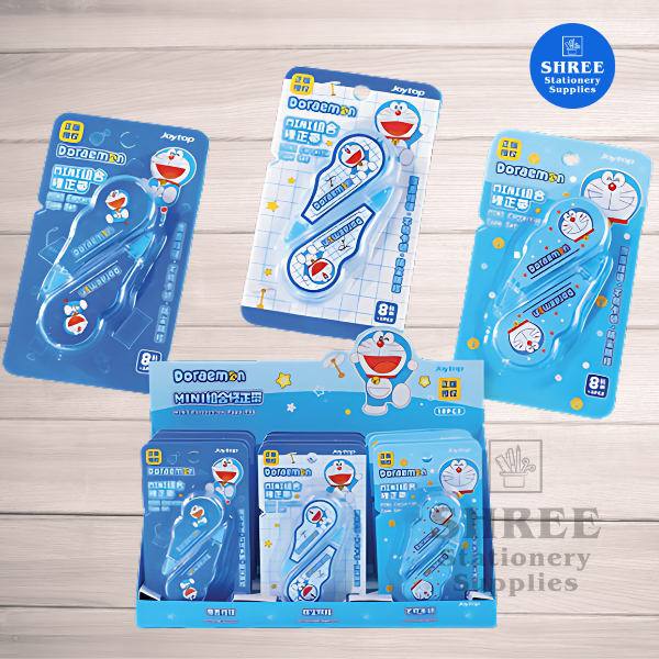 

Joytop Doraemon Correction Tape Set JT-102918 – Koreksi Tape Karakter Lucu 75 x 130 mm untuk Sekolah & Kantor | Shree Stationery Supplies
