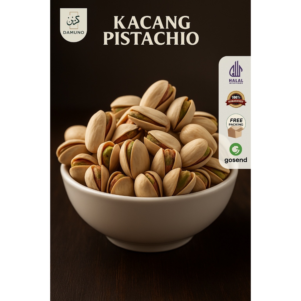 

Pistachio Premium Import – Cemilan Sehat Bergizi Kacang Sehat untuk Snack Diet & Oleh-Oleh Haji dan Umroh
