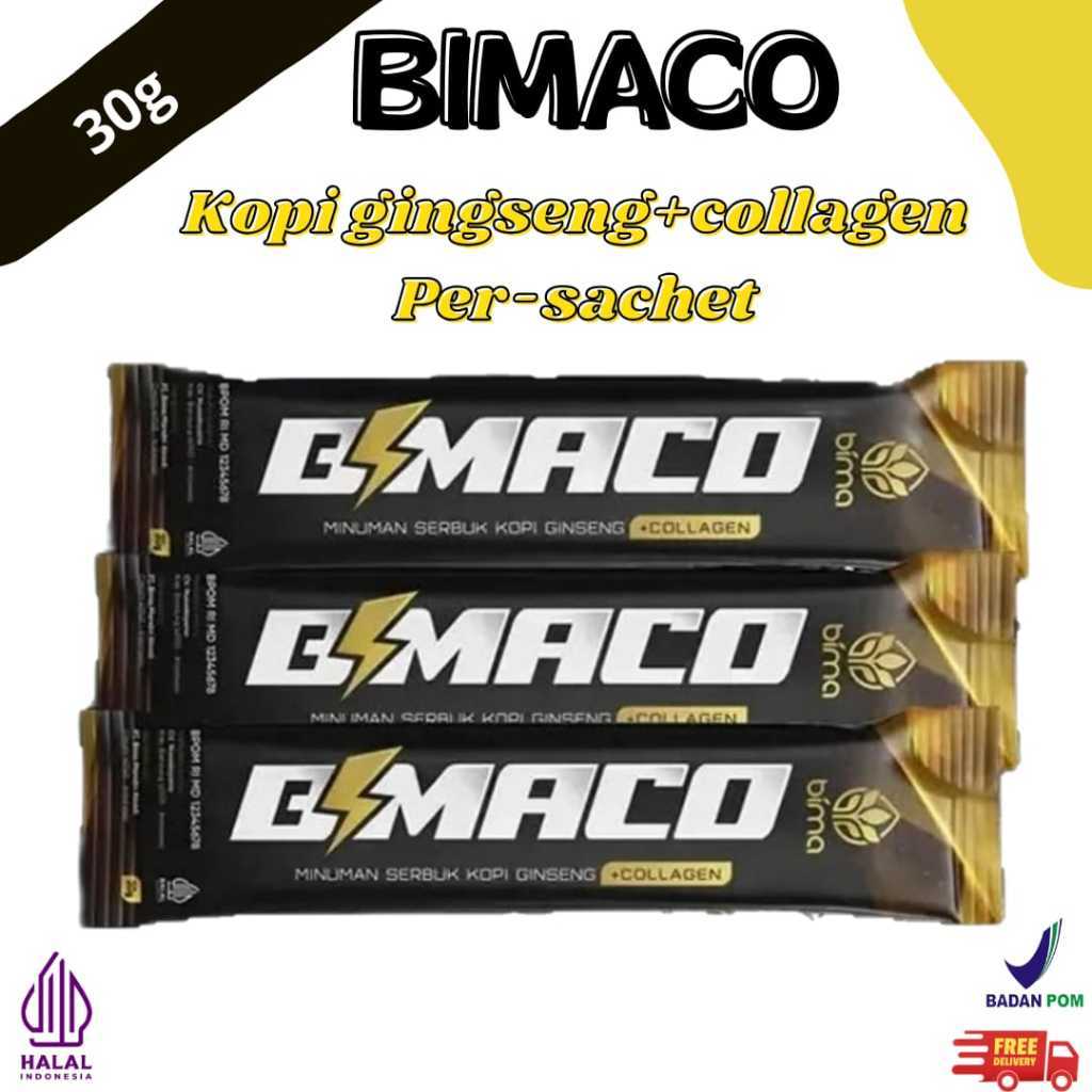 

BIMACO Kopi Per-Sachet Energy Coffee Ginseng & Kolagen
