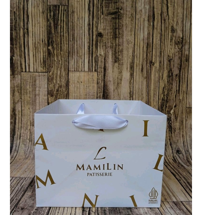 

Paperbag custom size P24xL24xT20 ivory glossy tebal,kuat,rapi,free desain