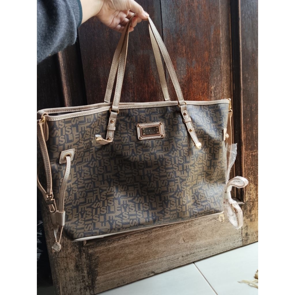 Tas preloved totebag branded Sisley