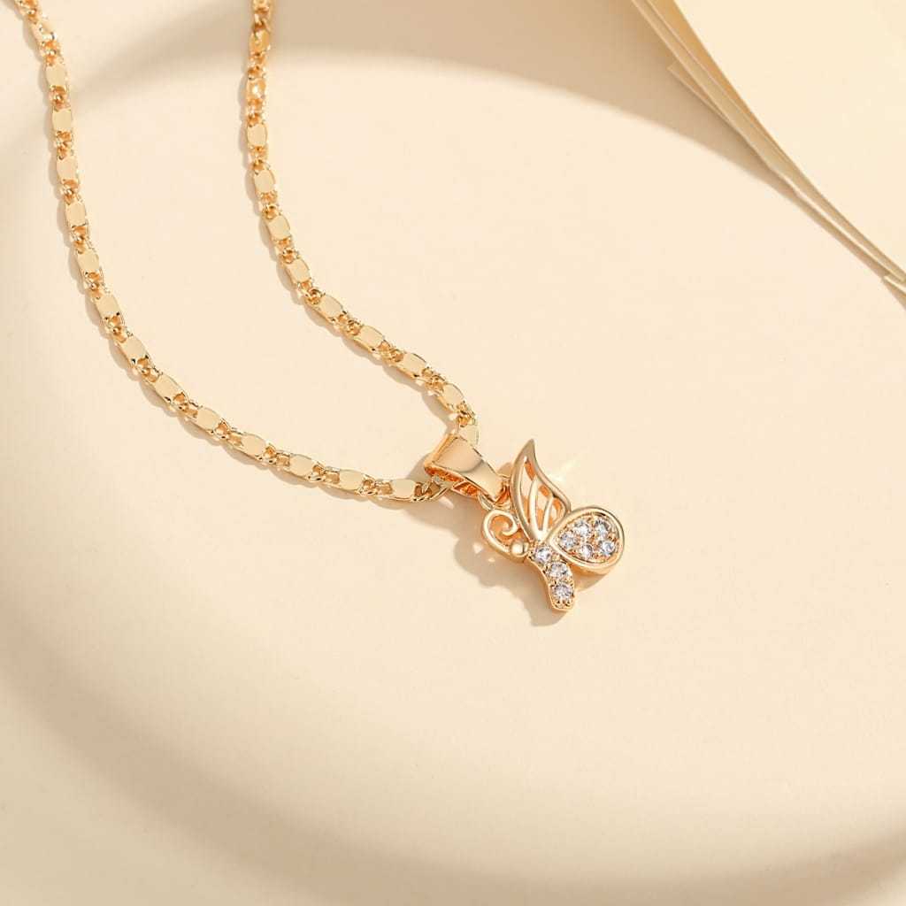 Kalung Titanium Wanita Anti Karat Emas