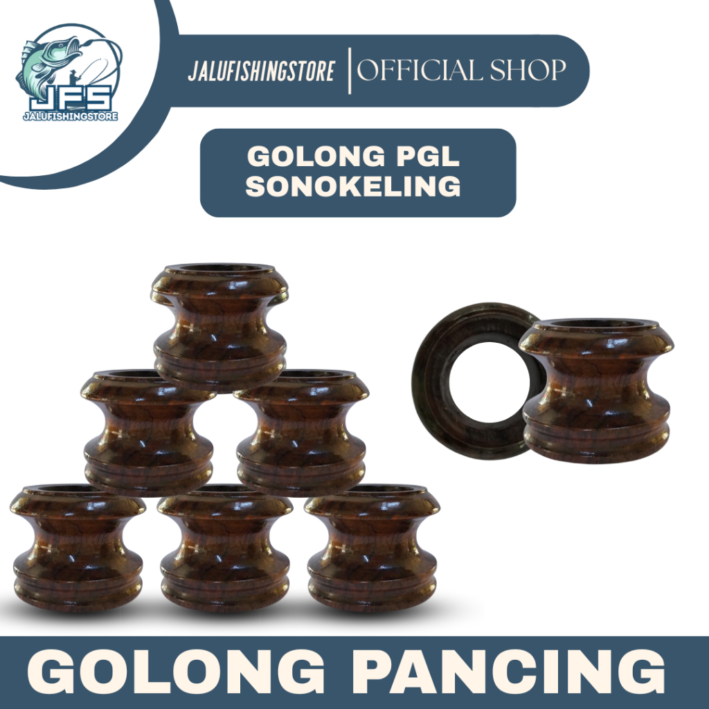 Golongan Pancing PGL Sonokeling Bobok Lubang Besar | Gulungan Kayu Senar Pancing