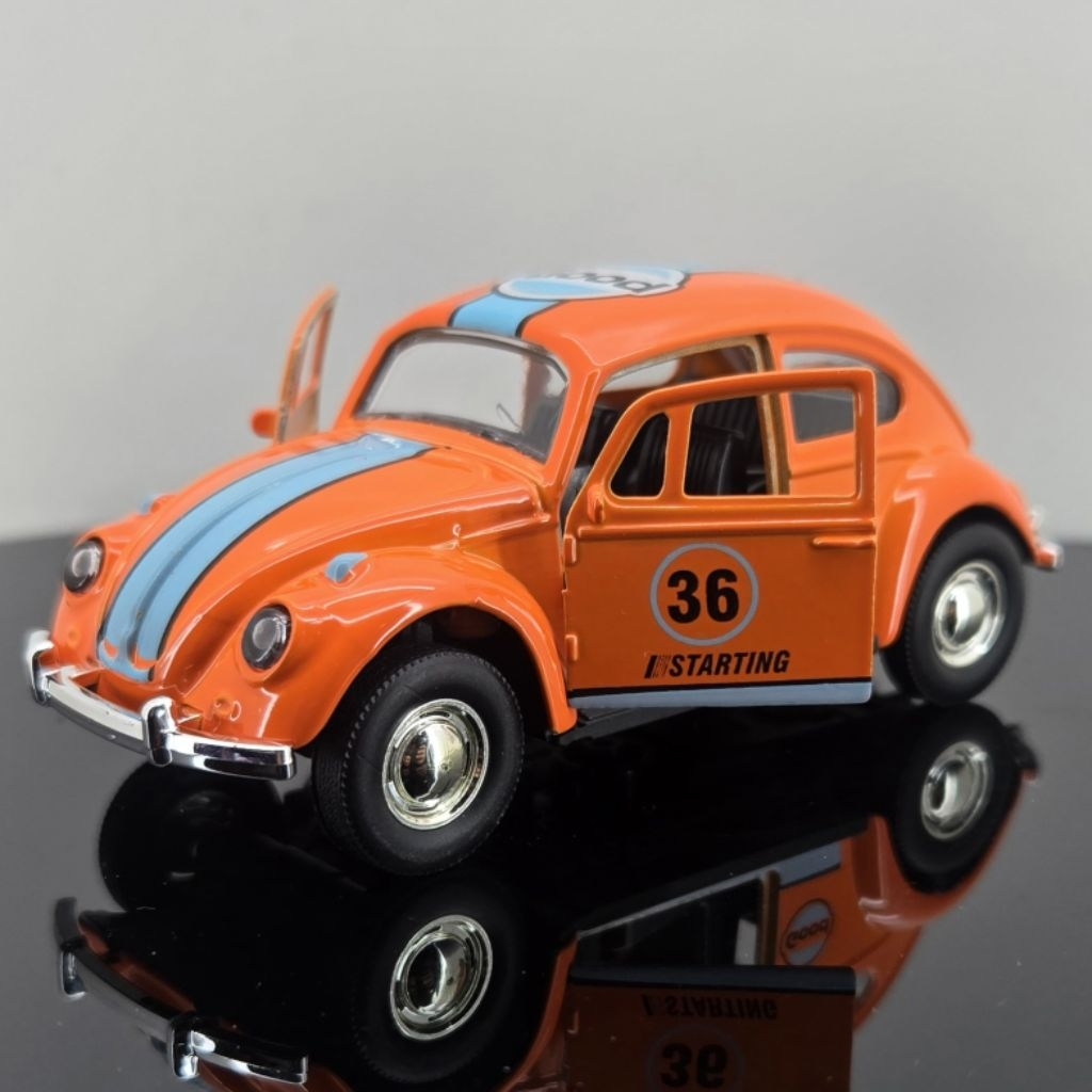 DIECAST Miniatur MOBIL Volkswagen Beetle Gulf / Vw Kodok  Scale 1:36 Metal Collection Vw Kombi