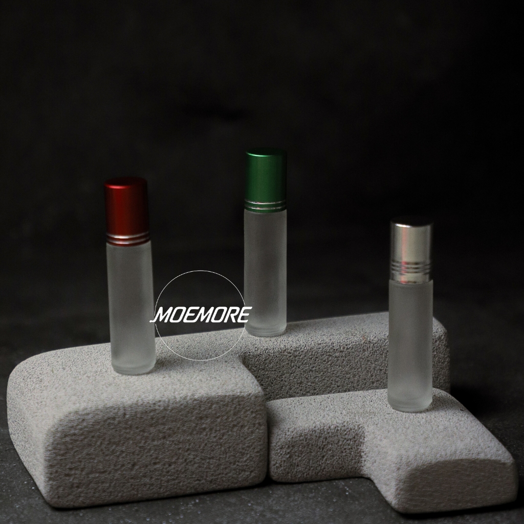 MOEMORE - Botol Roll On Parfum 7 ml – Kaca Frosted + Roller