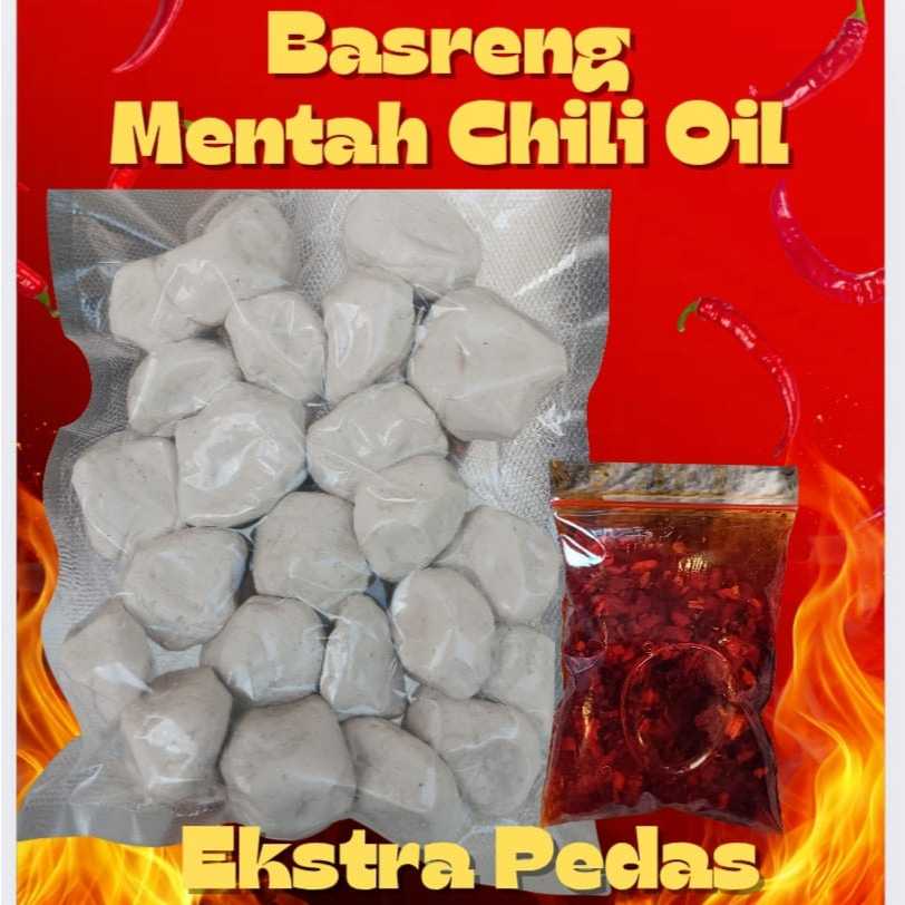 

BASRENG MENTAH CHILI OIL 1KG MURAH ENAK PEDAS GURIH