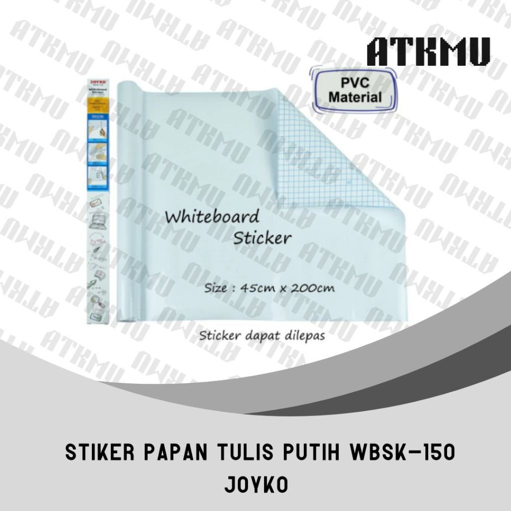 

Sticker Papan Tulis Whiteboard JOYKO WBSK -150 (200x45cm)