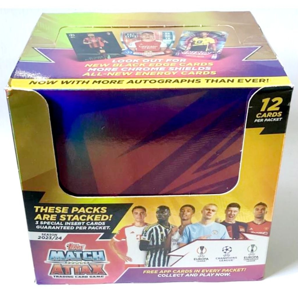 2023/2024 Topps Match Attax Trading Card Game Season 23/24 Full Booster Box (36 Packets/Packs, 432 C