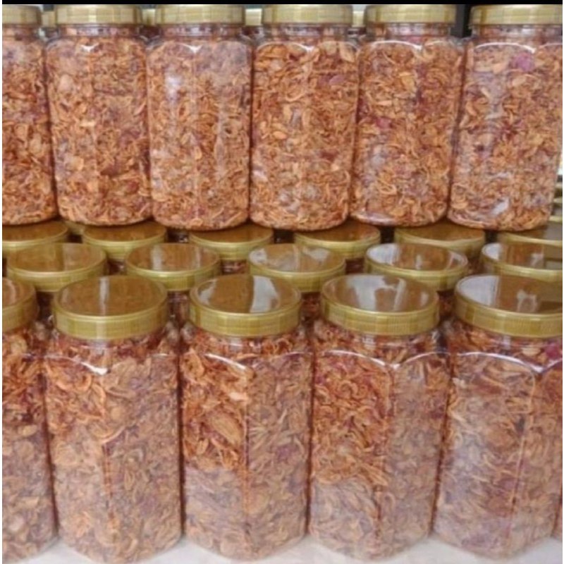 

Brambang goreng toples polos