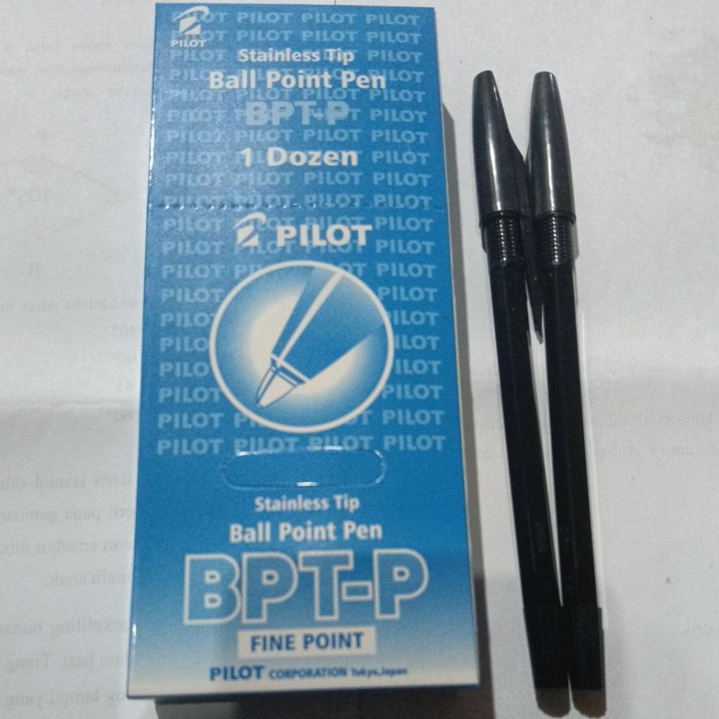 

1 Box 12 Pcs Ball Point Pen Stainless Tip BPT-P Fine Point Pilot