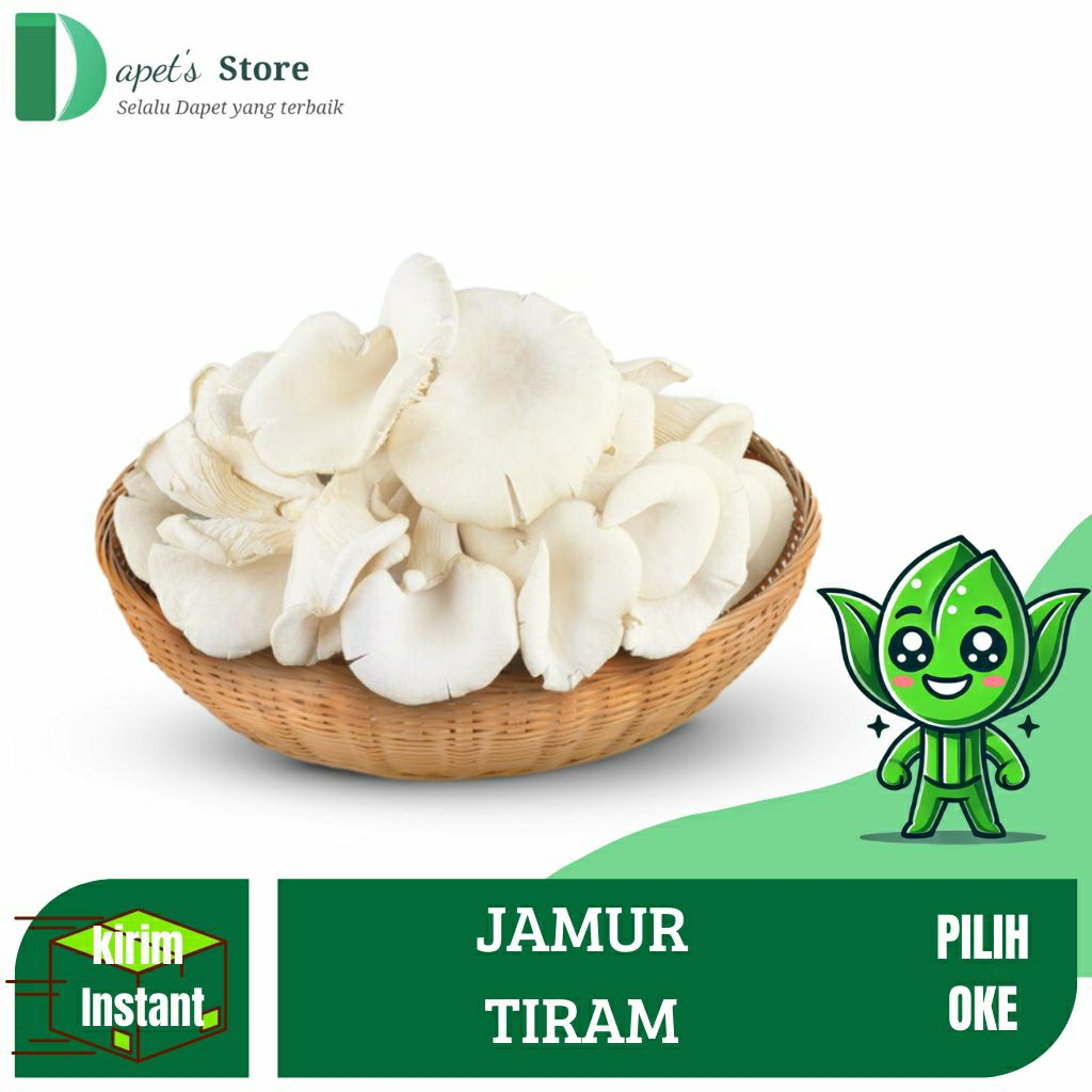 

Jamur Tiram Segar Pilihan Jamur Tiram Fresh Mushroom - Dapet'S Store