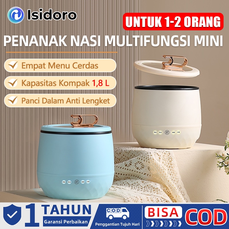 isidoro Panci sup penanak nasi multifungsi anti lengket 1,6L/1,8L bernilai tinggi 450w/warna mini