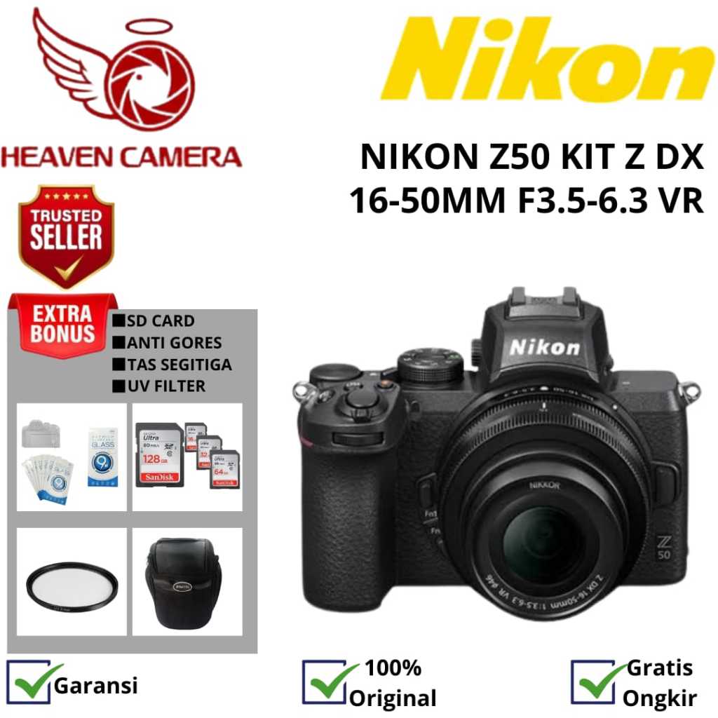 NIKON Z50 KIT DX 16-50MM / NIKON Z50 KIT 16-50MM MIRRORLESS / NIKON Z50