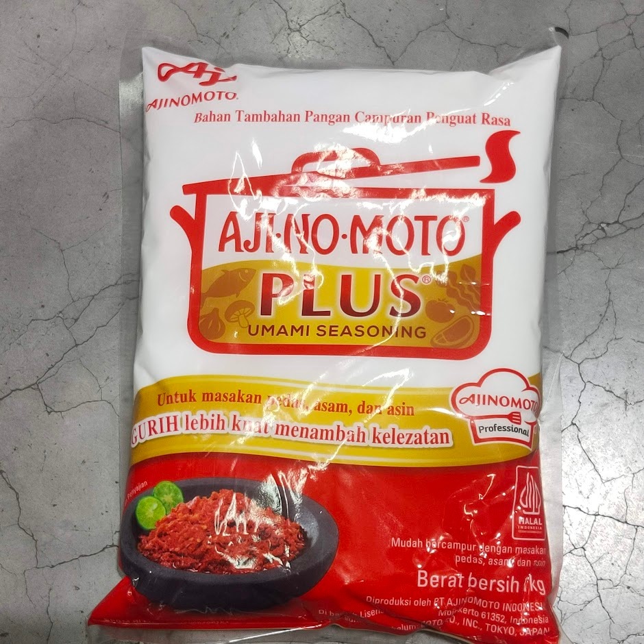 

MSG AJINOMOTO PLUS 1Kg Pecin Micin Gurih Lebih Kuat